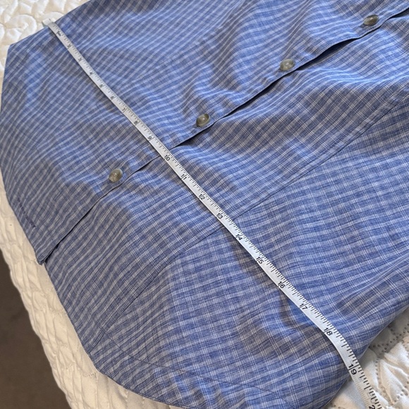 Columbia Women's Blue Checkered Button Down Shirt Trail Hiking Fishing Walking - Picture 10 of 12